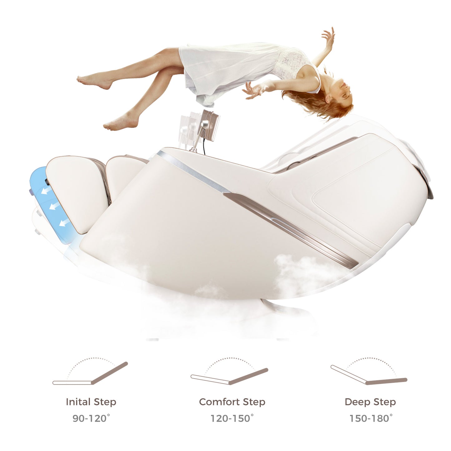 BOSSCARE 2024 3D Zero Gravity SL Track Full Body Yoga Stretching Massage Chair Shiatsu Recliner With AI Voice, Heating, Black