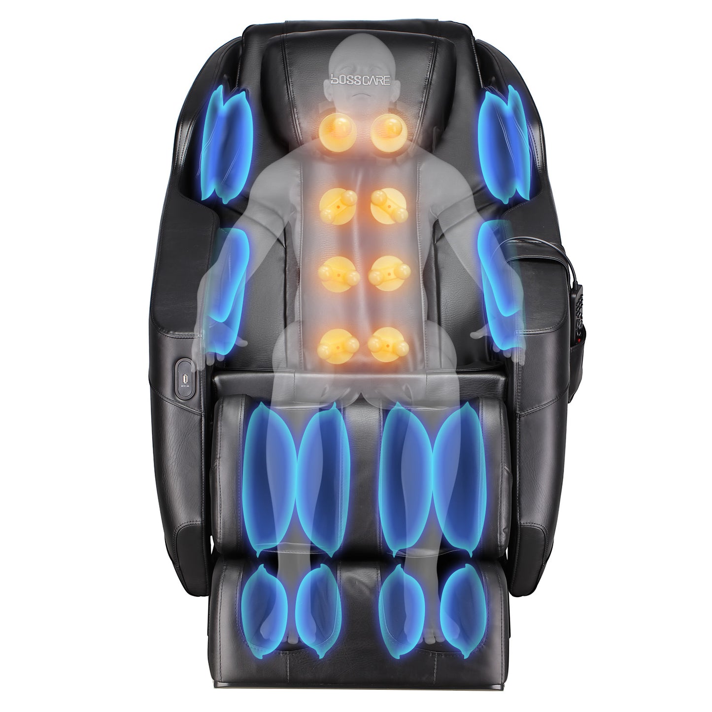 BOSSCARE Massage Chair Recliner with Zero Gravity Full Body Airbag Massage