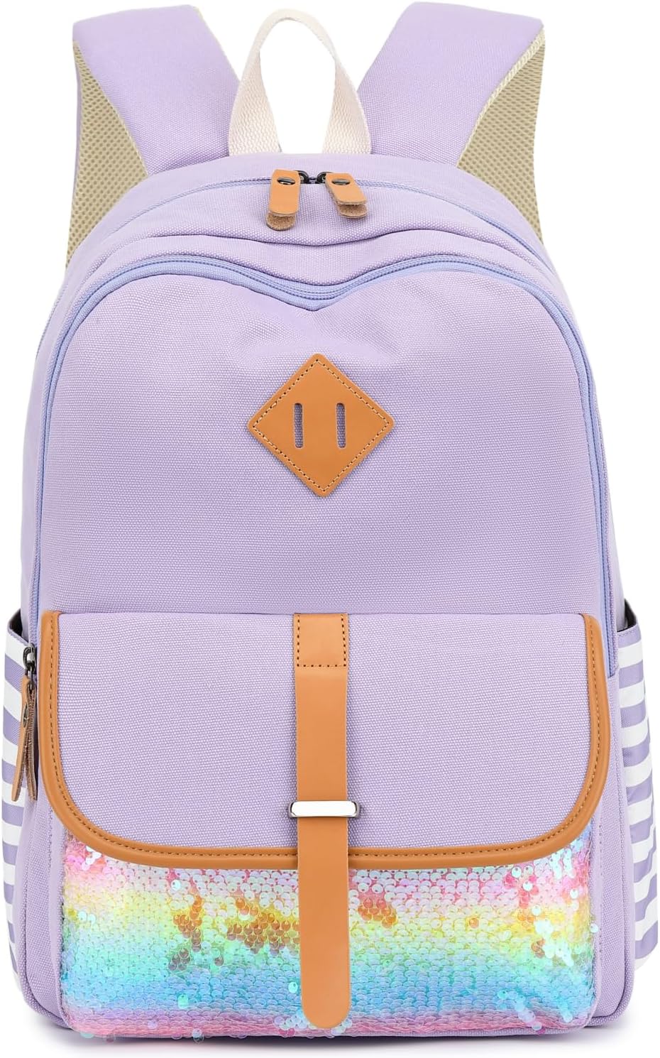 Leaper Canvas School Backpack for Girls Laptop Bag Travel Bag Bookbag Daypack