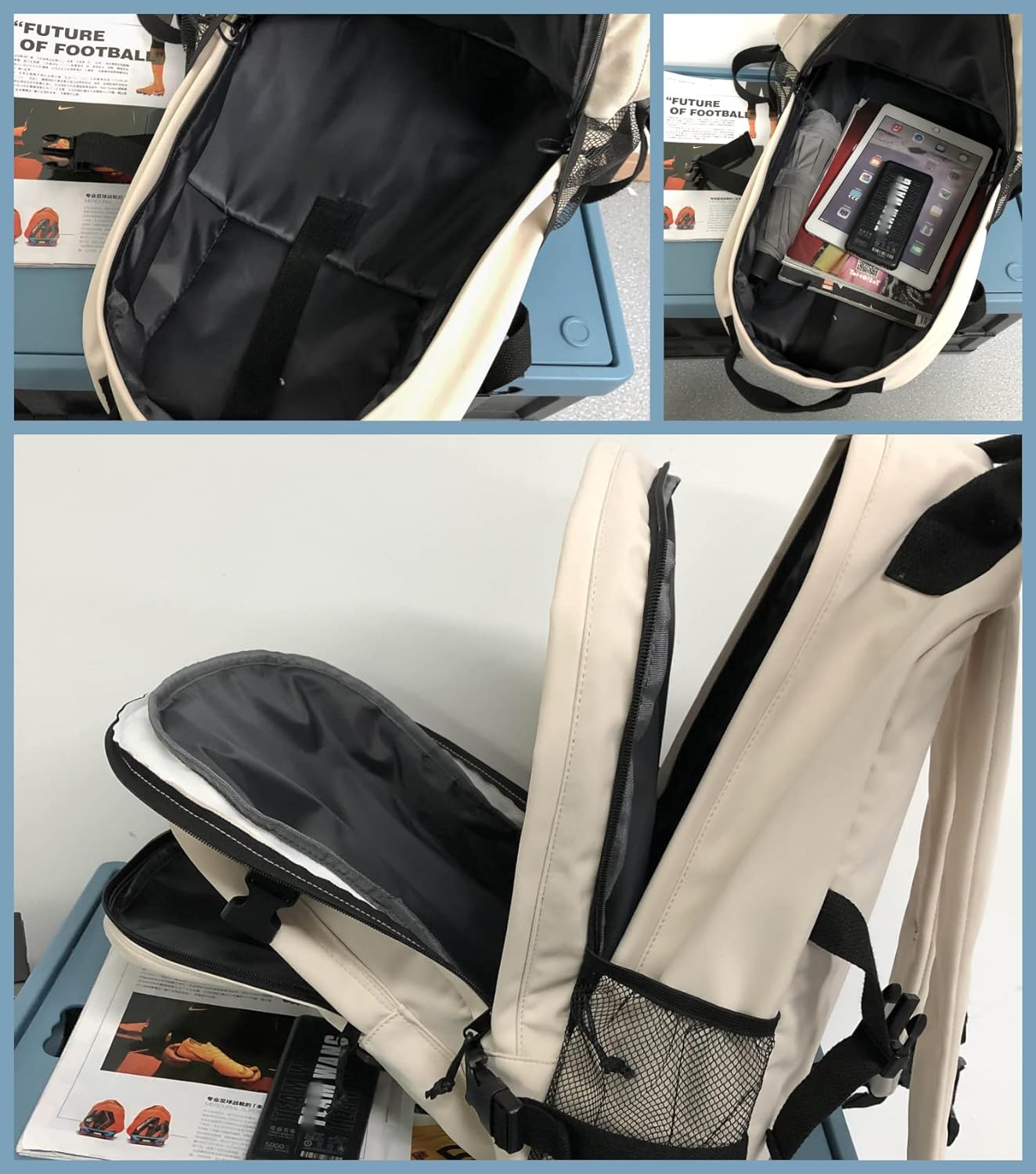 Leaper Water-resistant Laptop Backpacks for Women Lightweight Bag Casual Bookbag Black